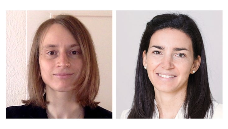 Portraits of Carmen Herrmann and Francesca Calegari